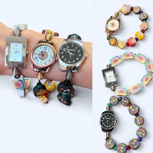 Vintage Colorful Beaded Watches Set ( persona & narmi )